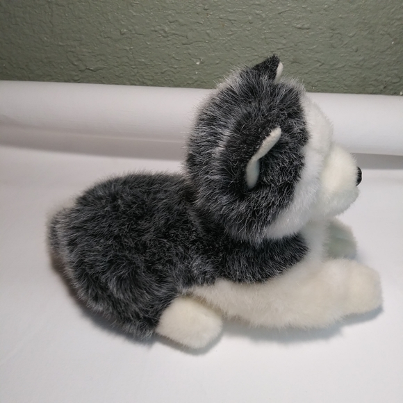 Russ Berrie Blizzard Mini Husky Dog Puppy Plush Stuffed Animal Toy Blue Eyes 11" - Picture 4 of 9